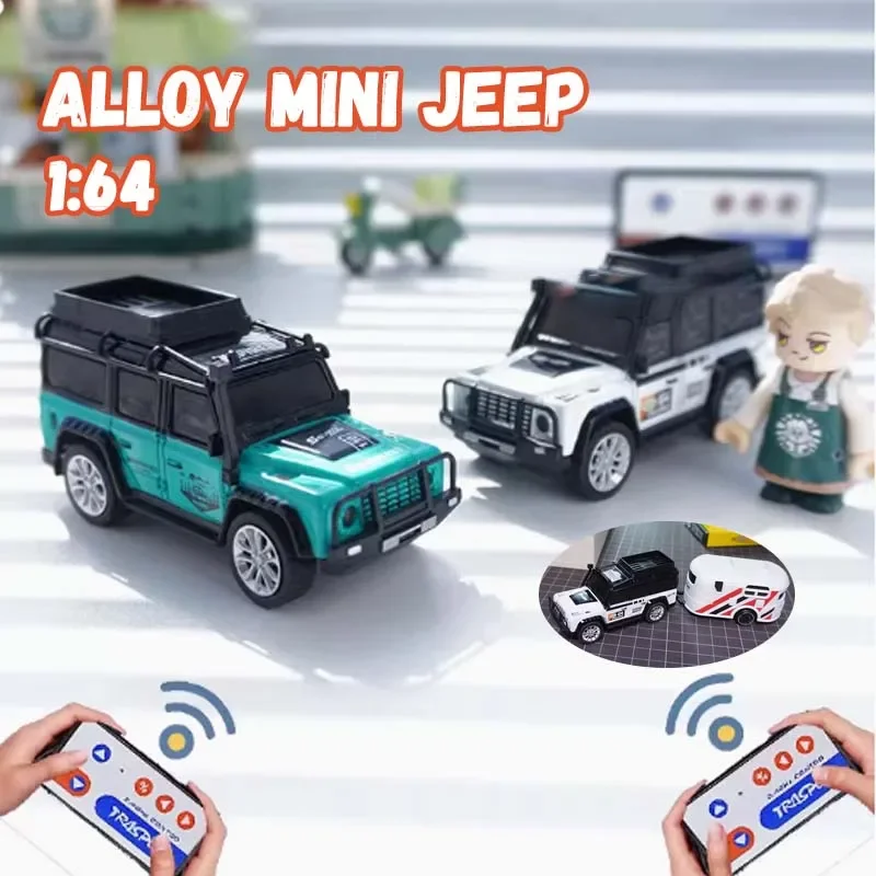 

Remote Control Mini Off-road Vehicle Alloy 1：64 Model 2.4G 5-Channel One Hour Long Endurance Drifts Electric Toys For Kids Gifts