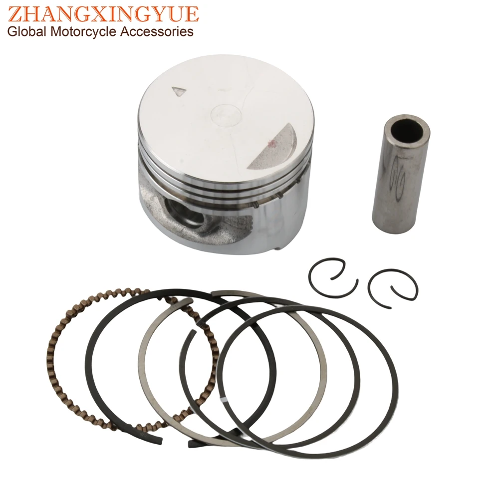 Motorcycle 57mm Piston Kit For Piaggio Fly 125 Liberty Zip Typhoon 125cc 2V 4T Scooter Engine Parts