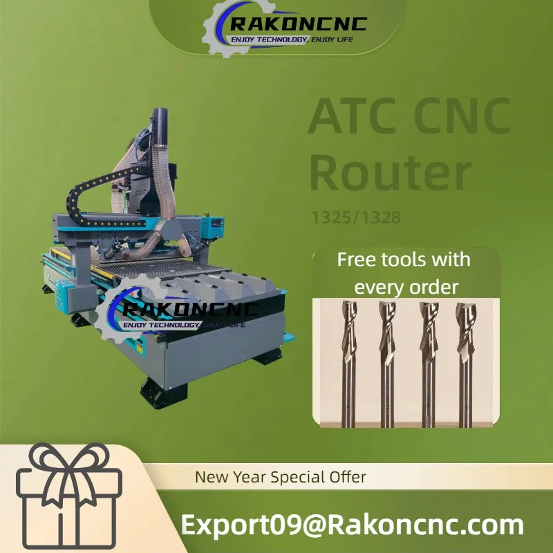 Auto Tool Changer Machine 1328/1328 CNC Router Woodworking Tools 1300*2500/1300*2800mm for Wood,Acrylic,Aluminum Engraving