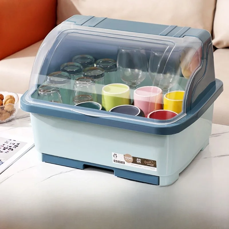 

Dustproof Bottle Holder Cup Organizer Office Supplies Spice Condiment Bowl Plate Storage Box Plastic Material by HOLM IELD