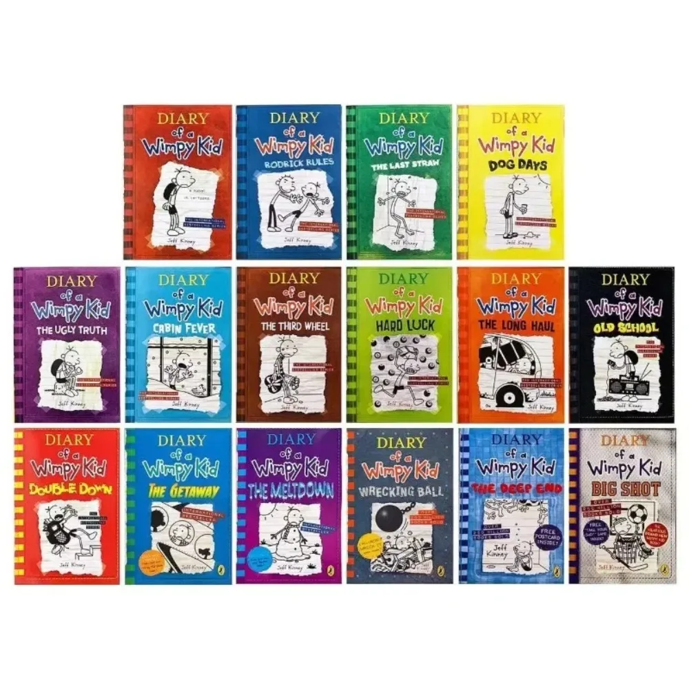 

24 Books/set Volumes Diary of Wimpy Kid English Book Diary of Wimpy Kid Children's Fiction Books