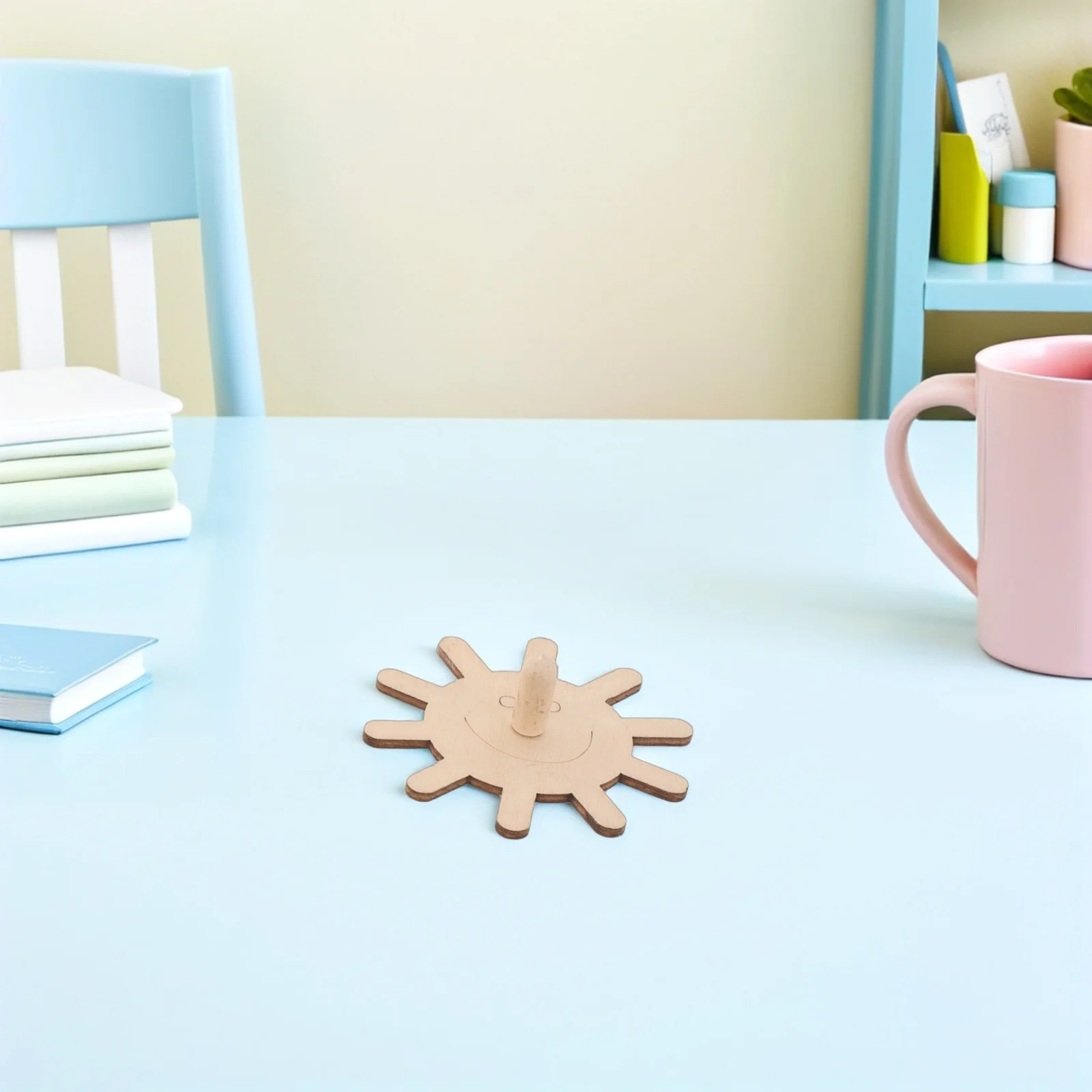 20개 나무 회전 팽이 무도색 DIY 수제 팽이 어린이용 미완성 목공예 페인팅 게임 휴대용 회전 팽이