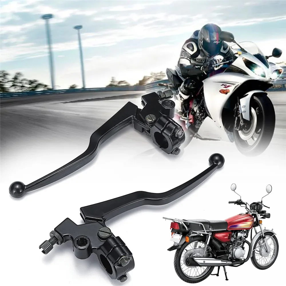 

2PCS Front Brake Clutch Lever Brake Front Right Left Black Aluminum Alloy Replacement For Hondda CG 125