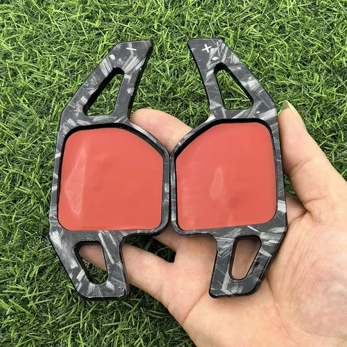 Palanca de cambios de volante con impresión de fibra de carbono para Audi A3 S3 8V A4 S4 A5 S5 B8.5 A6 S6 A7 S7 C7 Q5 Q7 2013 2014 2015 2016