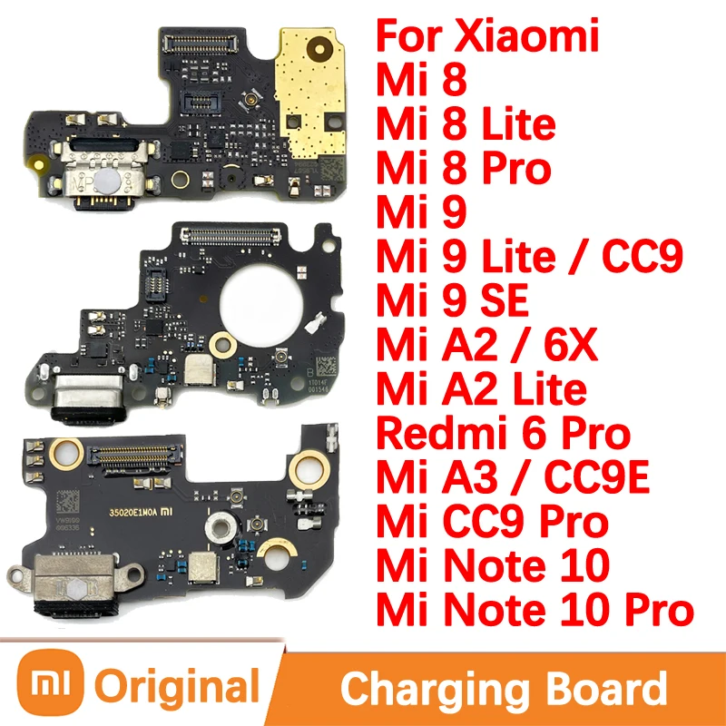 Original USB Charger Dock For Xiaomi Mi 8 SE 6X A2 9 Lite CC9 Note Quick Fast Charging Board Connect Redmi 6 Pro CC9E A3 9T K20