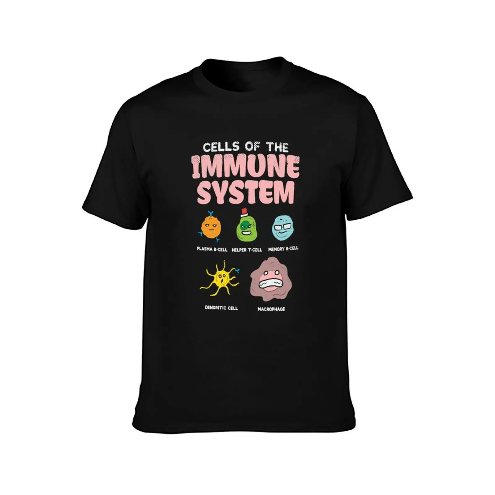 Cells Of The Immune System T-Shirt t shirts for man cotton funny T-Shirt