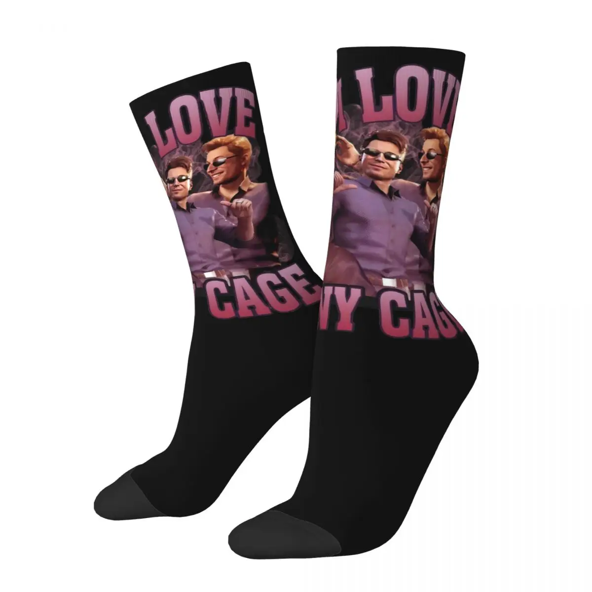 New Unisex Socks I Love Johnny Cage Accessories Soft Skateboard Dress Socks All Season