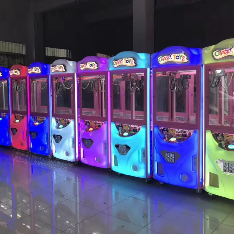 

Cheap Crazy Toy Claw Crane Games Catch Plush Doll Grab Candy Coin Operated Arcade Small Mini Gashapon Prize Gift Vending Machine