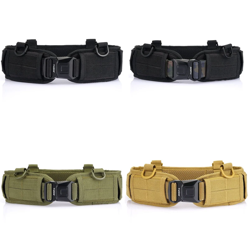 HSSEE Fashion Tactical Girdle for Men 1200D Real Nylon Outdoor Sports Belt Metal Buckle Quick Release Military Army Belt Male