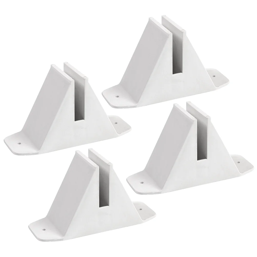 4 Pcs Fence Stand Support Accessories Feet Garden Holder Plastic Fences Base Supply Parts Barrier