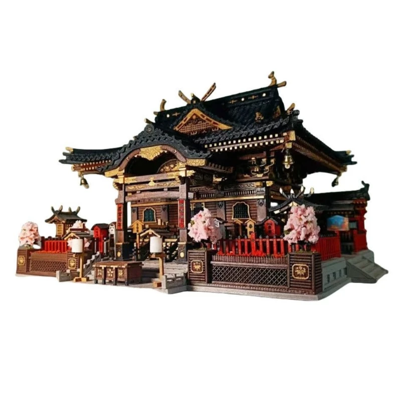 

DIY surrounding wooden assembly ancient building model adult adult handmade
