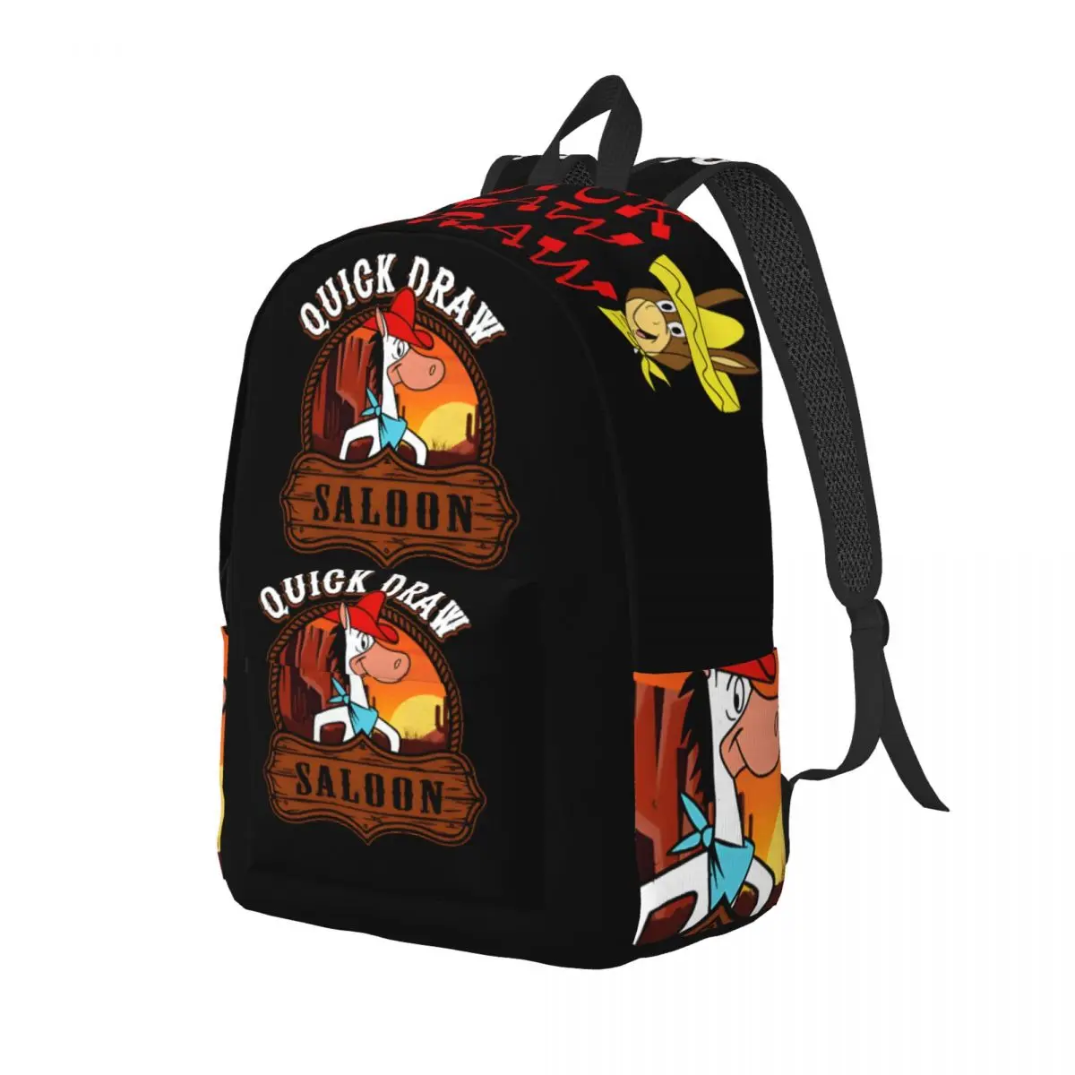 Dual-Use Cowboy Children's Bags For Work Large Capacity Q-Quick Draw McGraw Show For Women College Bag Birthday Gift