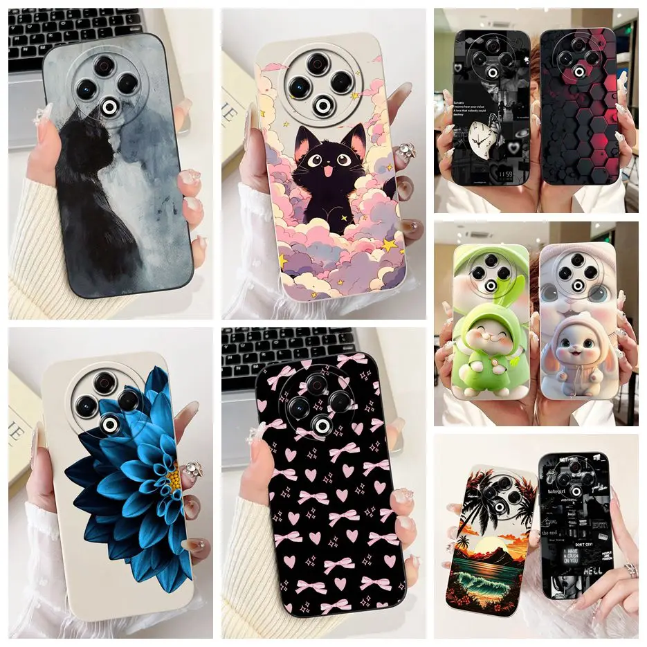 Für Tecno Spark 30 4G KL6 Fall Spark 30C Nette Katze Cartoon Abdeckung Weiche TPU Telefon Fall Für Tecno Spark 30 Pro Spark 30 C Fundas Taschen