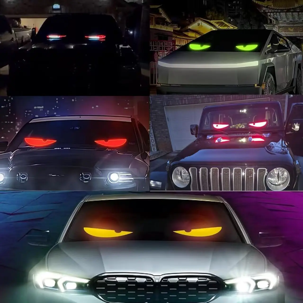 LED car panel light Car windshield Truck Eye RGB LED Matrix Pixel Panel Car Graffiti Scrolling Text Animation Light truck lights