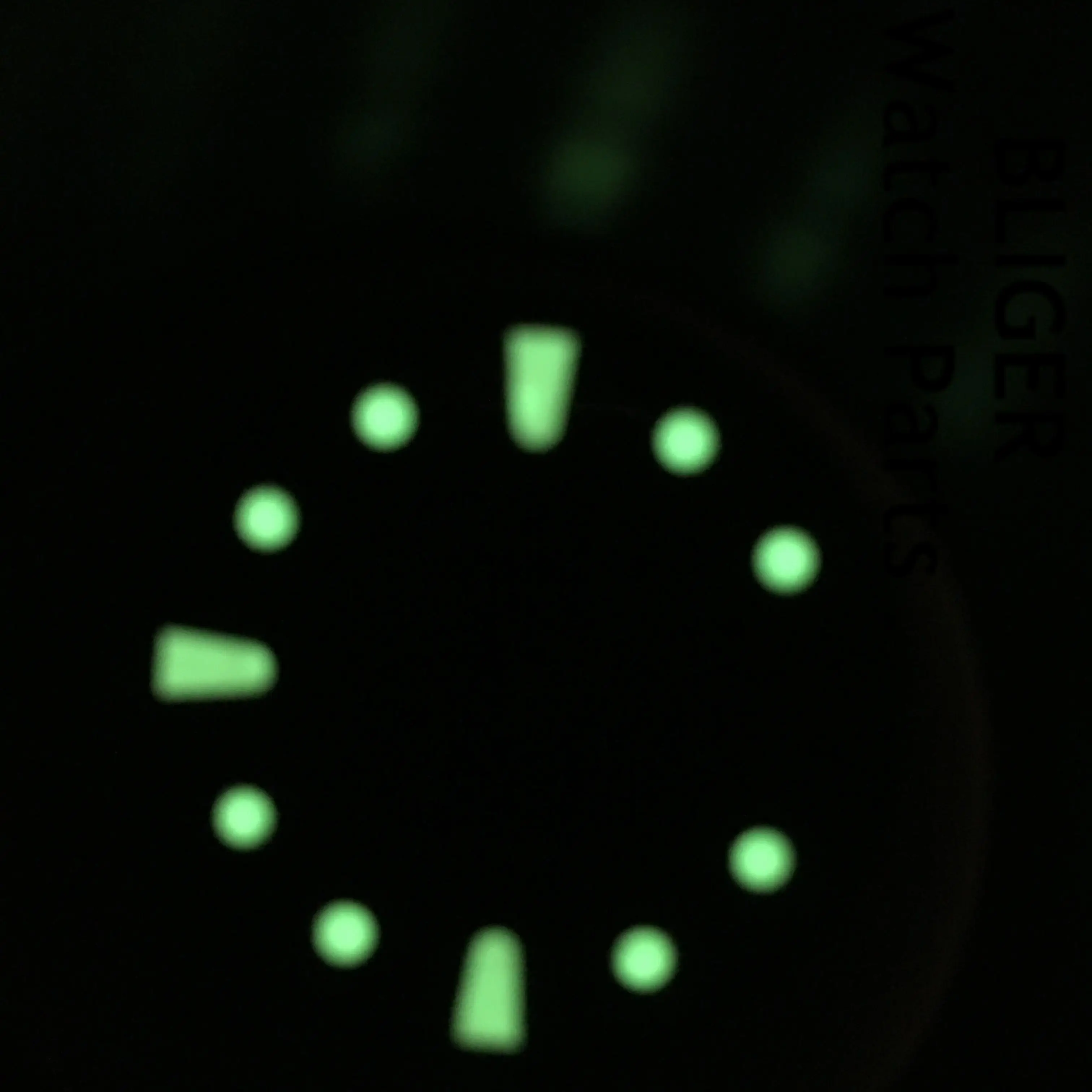 BLIGER-esfera de reloj de 28,5mm, accesorio de color negro, verde y azul, ajuste luminoso verde, movimiento Mingzhu DG2813 3804