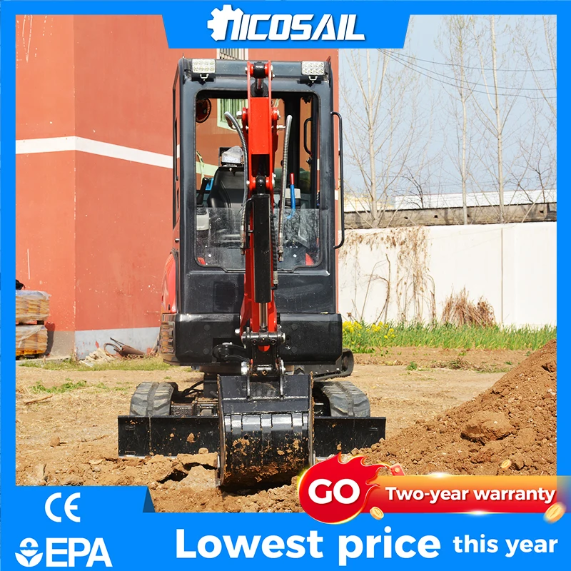 

NICOSAIL OKW25U Small Excavator 2100kg Overall Dimensions 3750*1400*2260mm Flexible Operation - Customizable
