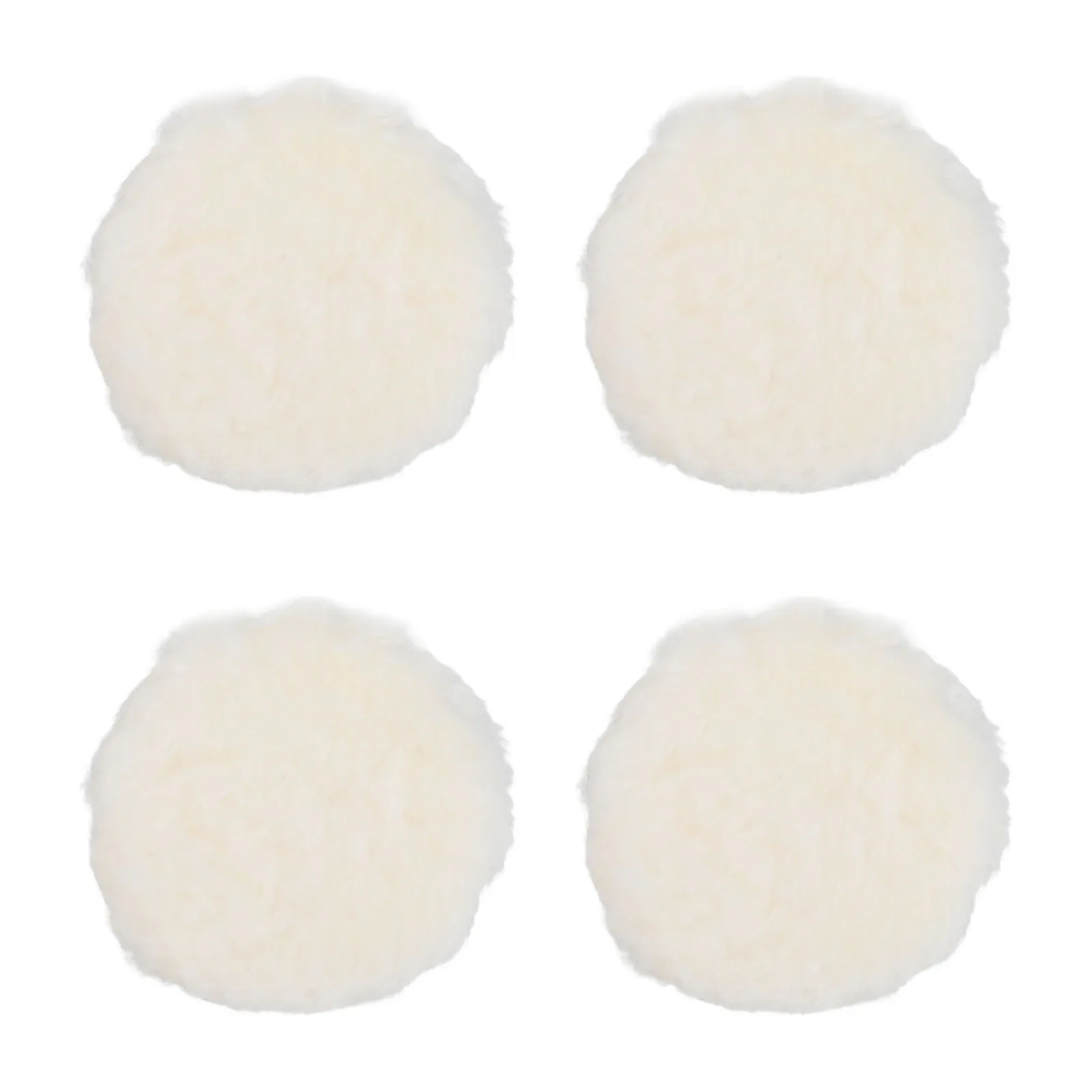 

Pack Of Four Wool Buffing Disks Perfectly Sized For Use With Any Standard Diameter Random Orbit Sander Machine