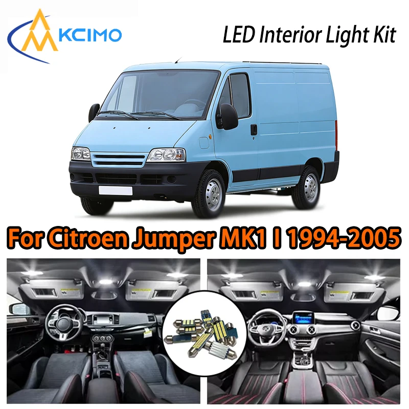 

Convenient LED Interior Lights For Citroen Jumper MK1 I 1994-2005, Two Colors Choice Super Bright Easy Install