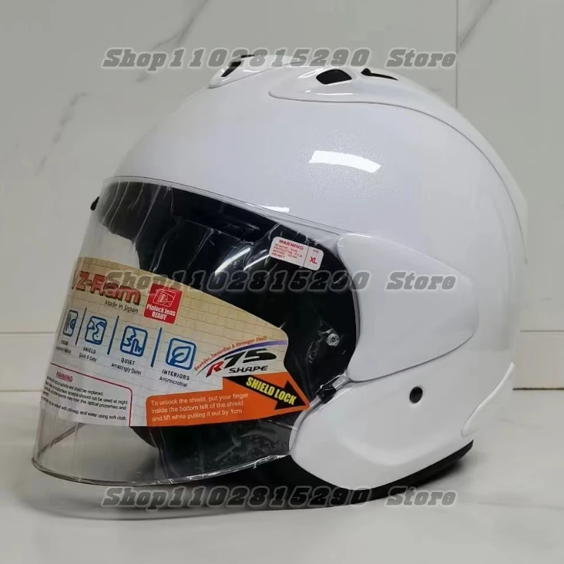 VZ-RAM Bright White Half Helmet Unisex Motorcycle Off-Road SZ-R VAS Helmet Downhill Racing Mountain Cross Casco Capacete