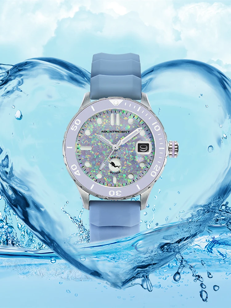 Aquatrident\'s new 36mm luxury  women\'s mechanical watch Standard time watch NH38 mechanical waterproof 100 meters super luminous