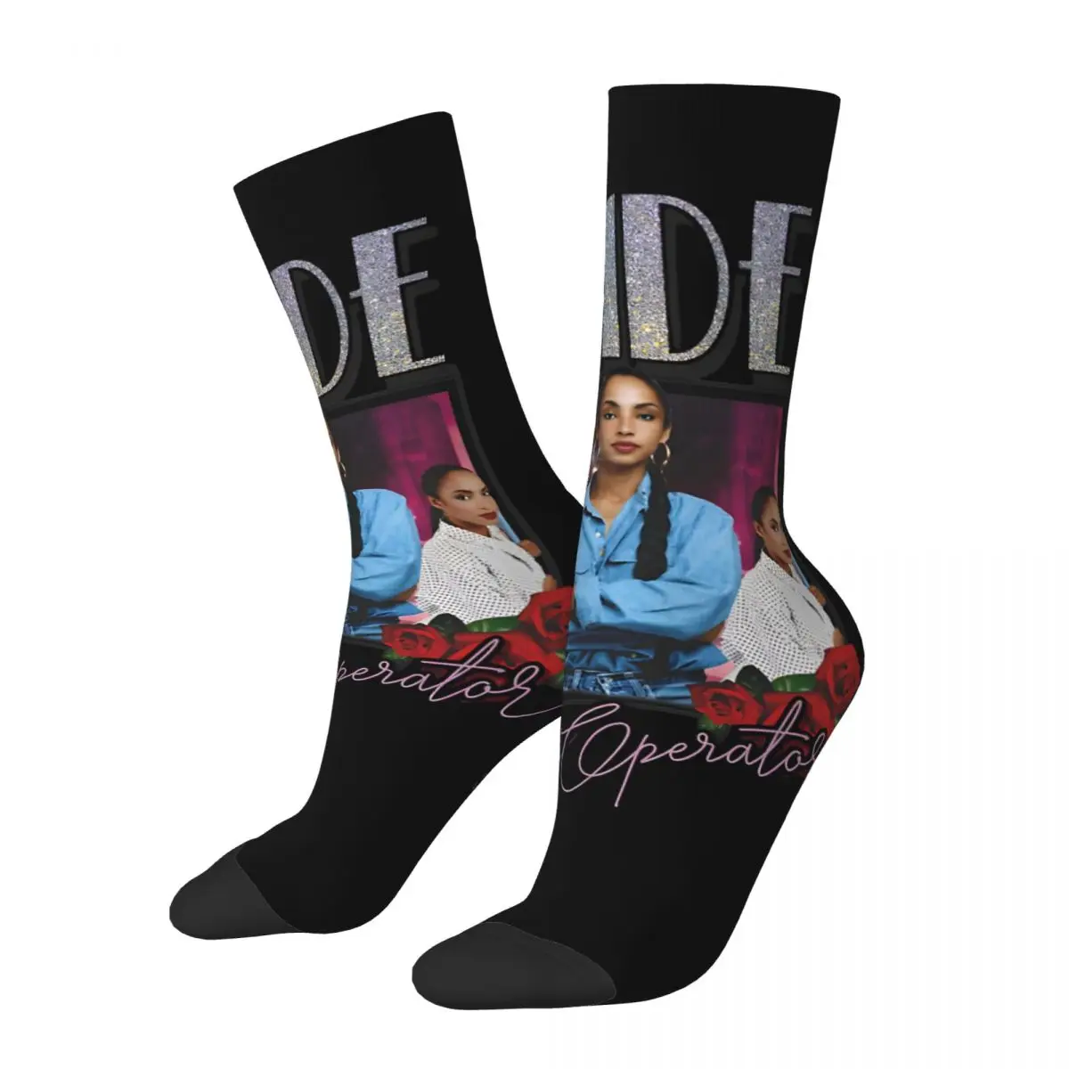 Hip Hop Vintage Gorgeous Crazy Men's compression Socks Unisex S-Sade Harajuku Seamless Printed Funny Novelty Happy Crew Sock