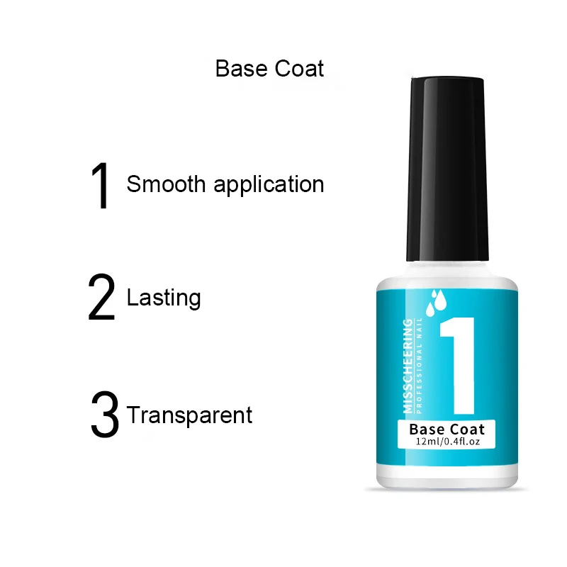 12ml transparenter Top Base Coat Aktivator Gel politur UV-Versiegelung lang anhaltender Nail Art Lack zum Eintauchen von Pulver