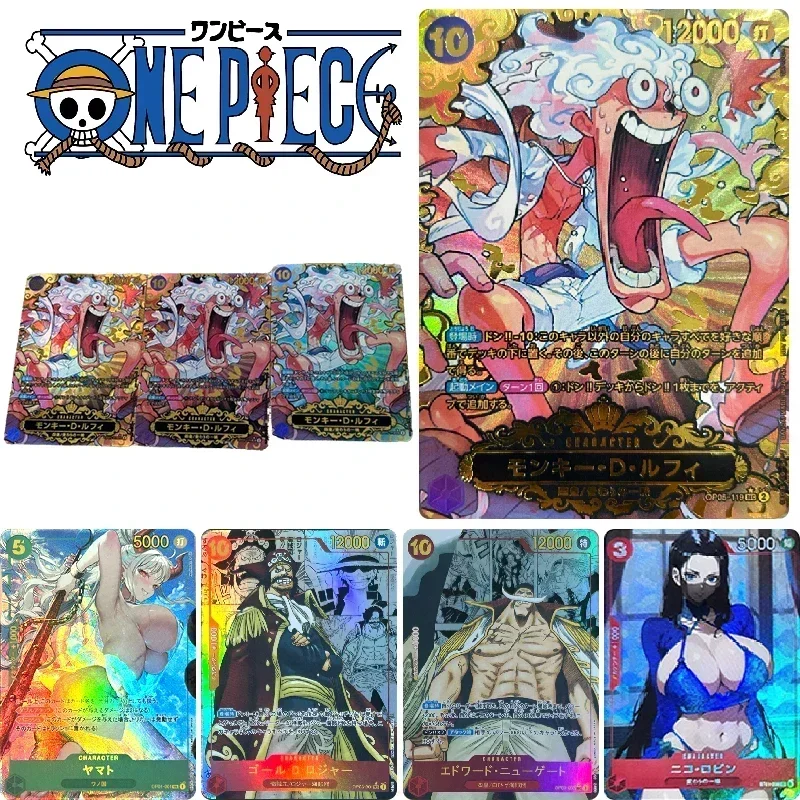 

ONE PIECE Champion Monkey D. Luffy Yamato DIY Homemade Xtreme Bronzing Game Toys Collection Card Christmas Birthday Gift