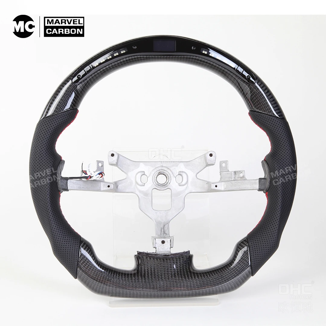 LED Performance carbon fiber Steering Wheel Display Compatible For Chevrolet Corvette 07-13