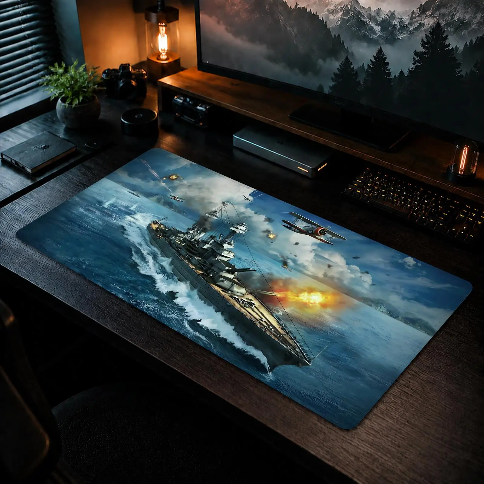 World of Warships Mouse Pad Gaming office Non-slip Desk Mat Diy Mousepad Large Game Keyboard overlock