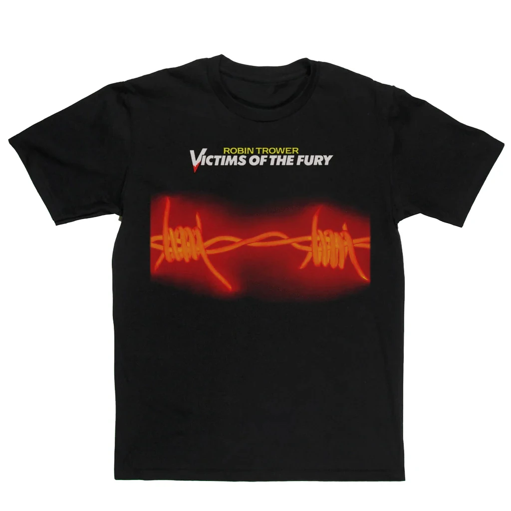 

Robin Trower Victims of The Fury Периферийный узор с принтом Летние элитные брендовые хлопковые мужские и женские футболки с короткими рукавами