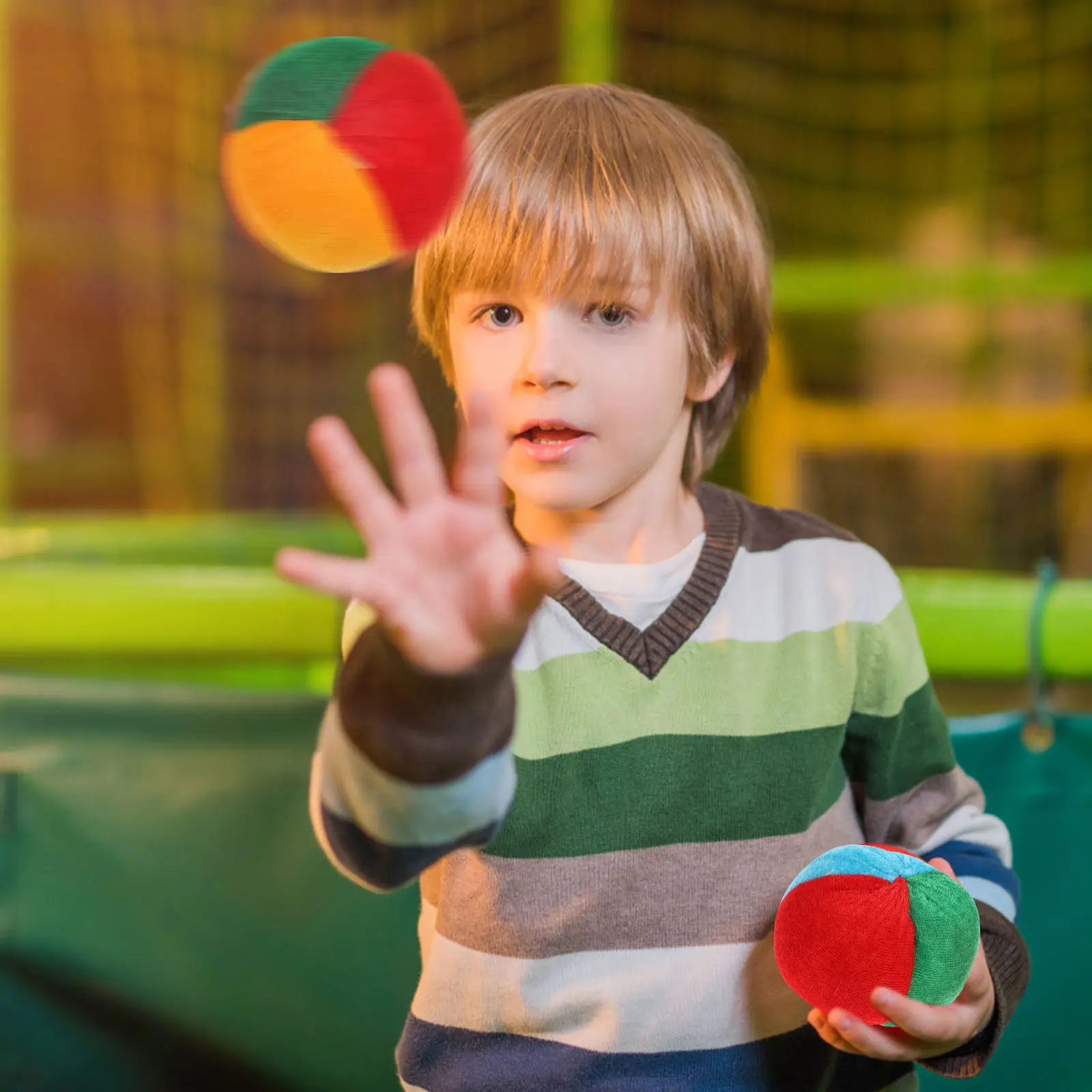 

10Pcs Outdoor Pumpkin Sandbags Flat Bean Bags for Toss Game Kids Play Strength Control Sports Pumpkin Sandbag Bean Bag