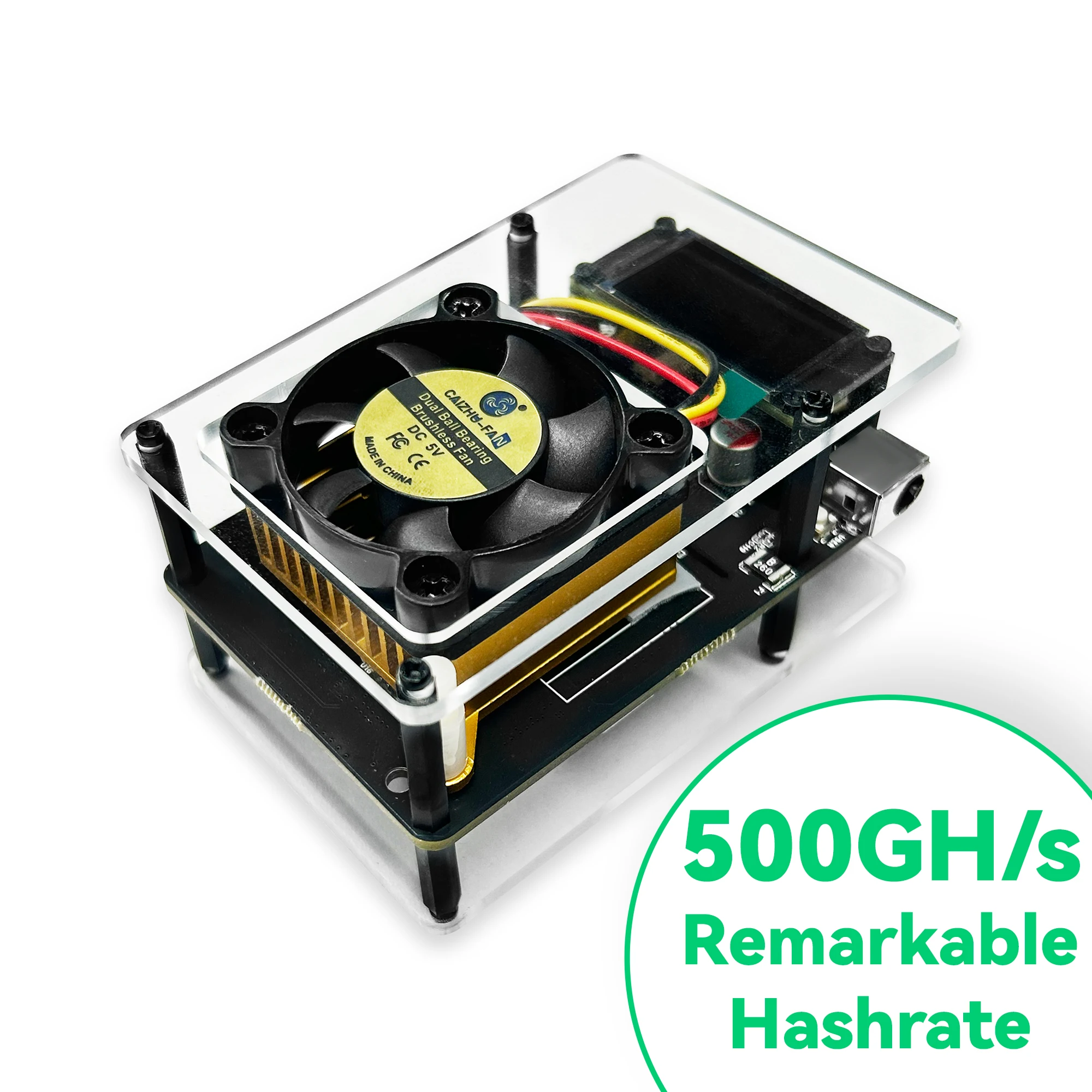 NMAxe Bitcoin NM Miner Official BM1366 ASIC Chip Solo Lottery bitaxe ultra 500G Fully Colorful Open-source Home Use low power