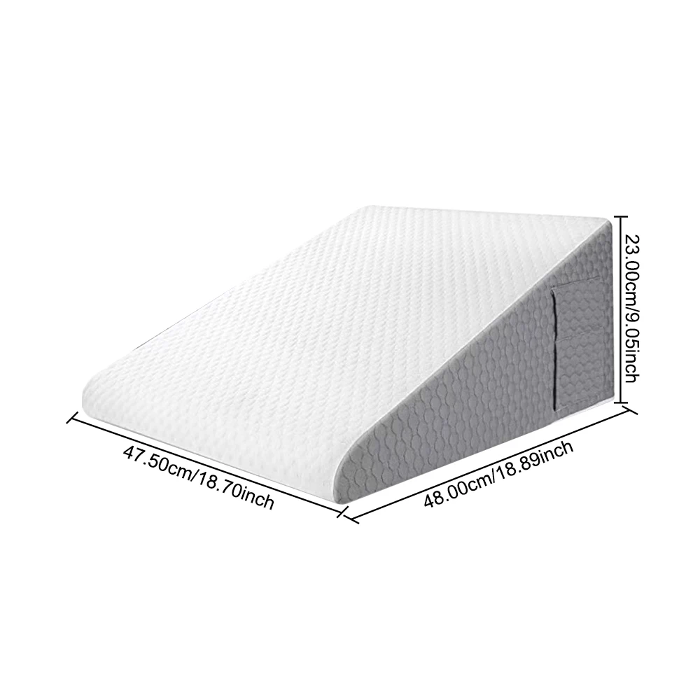 Feet Cushion Bed Wedge Pillow Triangle for Sleeping After Surgery Neck Support Seat Backrest Removable Washable