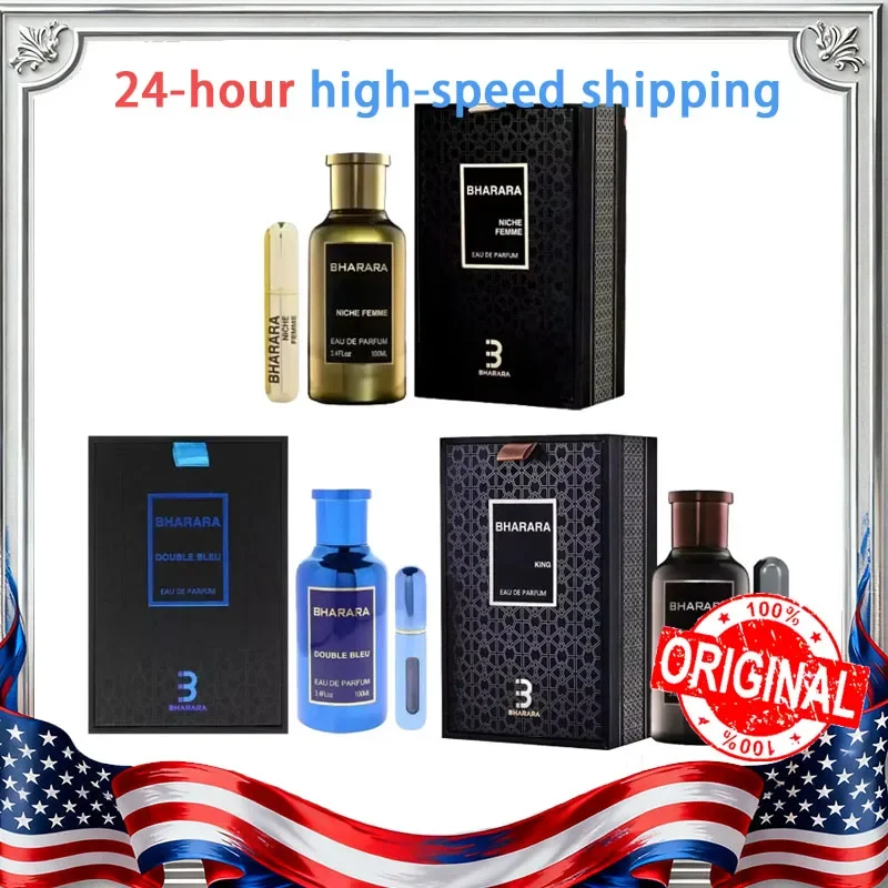 

Новый 100 мл высококачественный парфюмерный спрей Bharara King 100 мл для мужчин, 3,4 унции, новый в упаковке, запечатанная подарочная коробка, парфюмерия