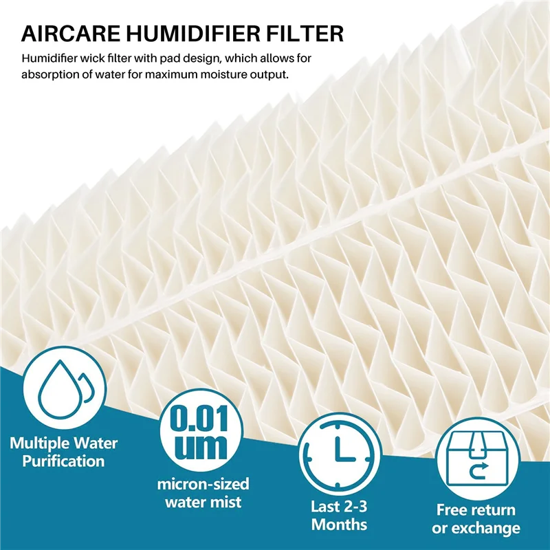 ABPQ-1Pcs 1043 Humidifier Super Wick Filter Replacement For Aircare Bemis Essick Compatible With 821000 826900 Humidifier Filter