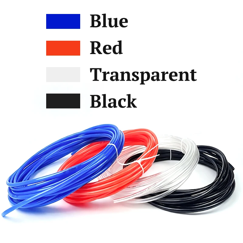 10 Meters PU Pneumatic Air Hose 4x2.5mm 6x4mm 8x5mm 10x6.5mm Flexible Polyurethane Tube for Air Compressor Industrial Tools