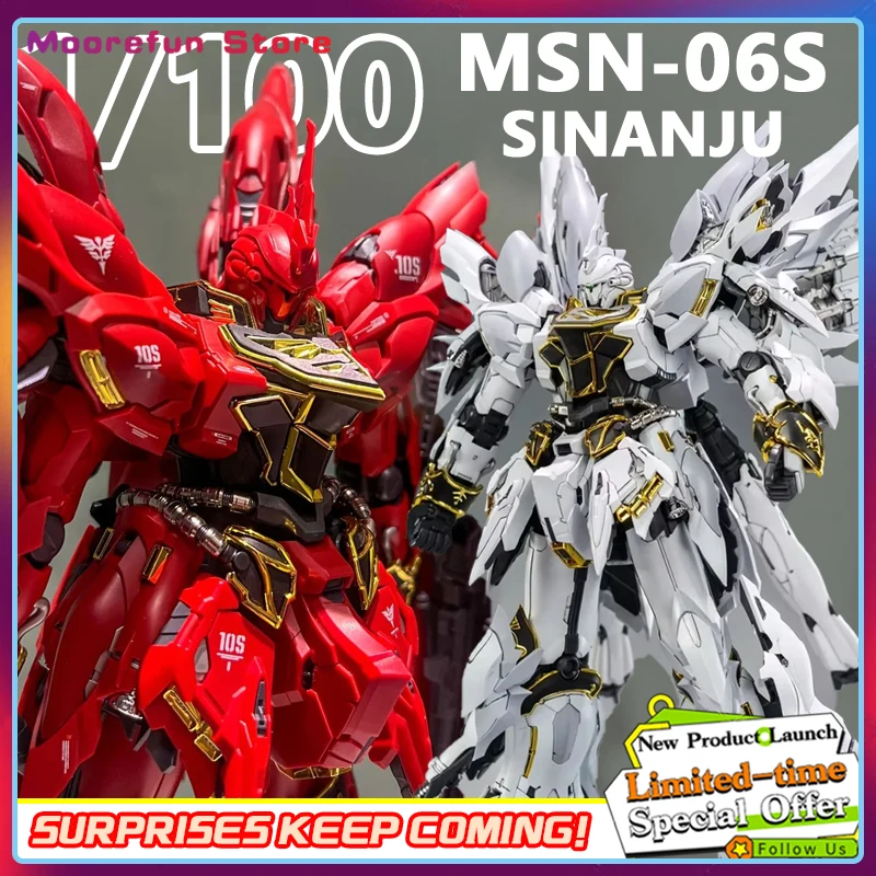 

In Stock Comet Model 1/100 MG The Red/White Comet MSN-06S Sinanju GK Sytle Assembly Model Kit Plastic Model Action Figure Toy