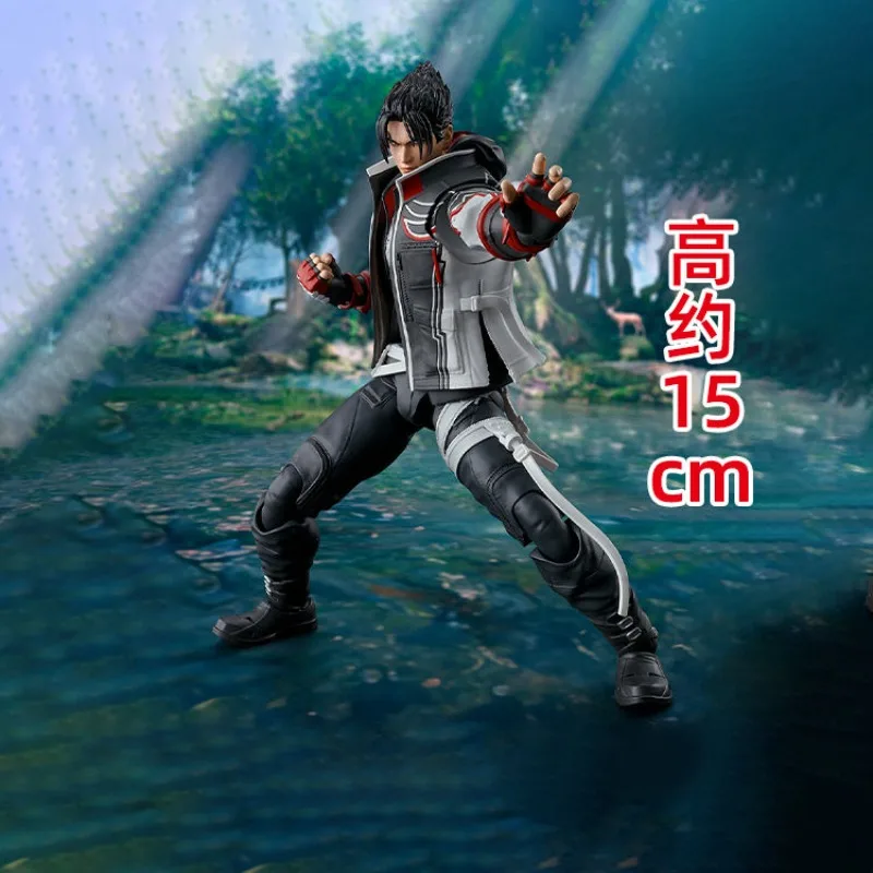 BANDAI SHF TEKKEN 8 Jin Action Figure Tekken 8 Anime Plastic Model Toys for Boys Gift Original Box