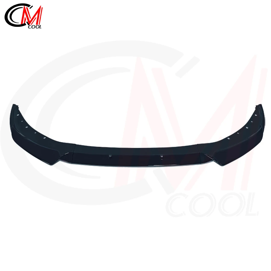 For BMW 3 Series G20 2020-2022 Standard model features a glossy black front lip ABS and an upgraded front bumper spoiler.
