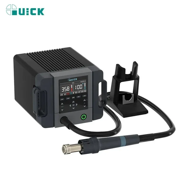 QUICK 861 Pro Hot Air Desoldering Station High Power 1300W Auto High Air Volume Cooling Hibernation FOR IC Chip Welding Repair