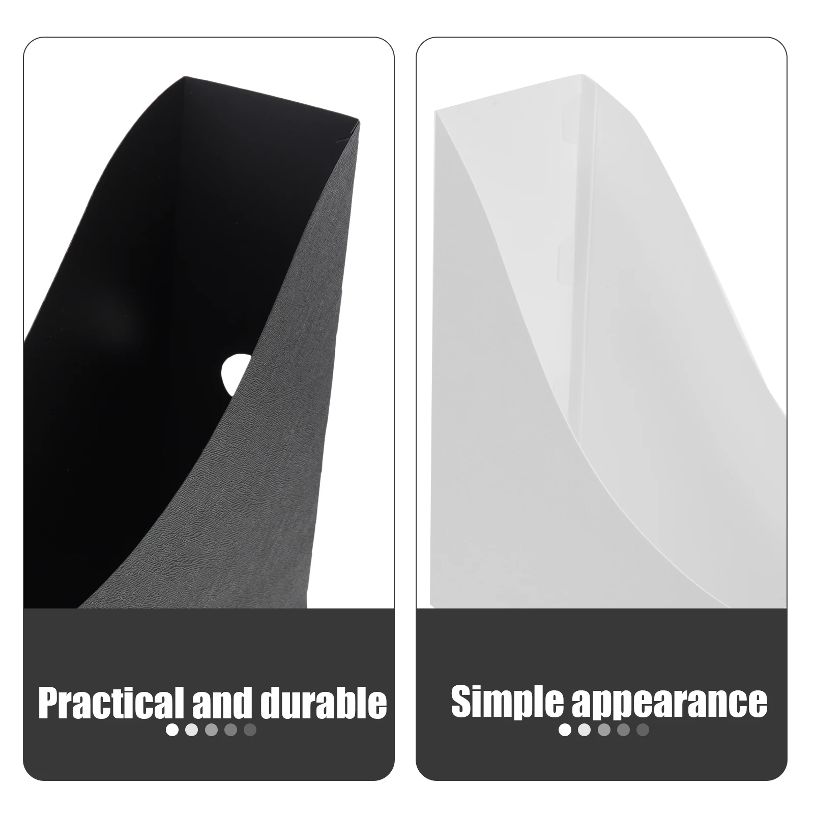 

2pcs File Holders Multi-Function Office Organizers Desktop Magazine Book Holders Wear-Resistant Pp Material Household Student
