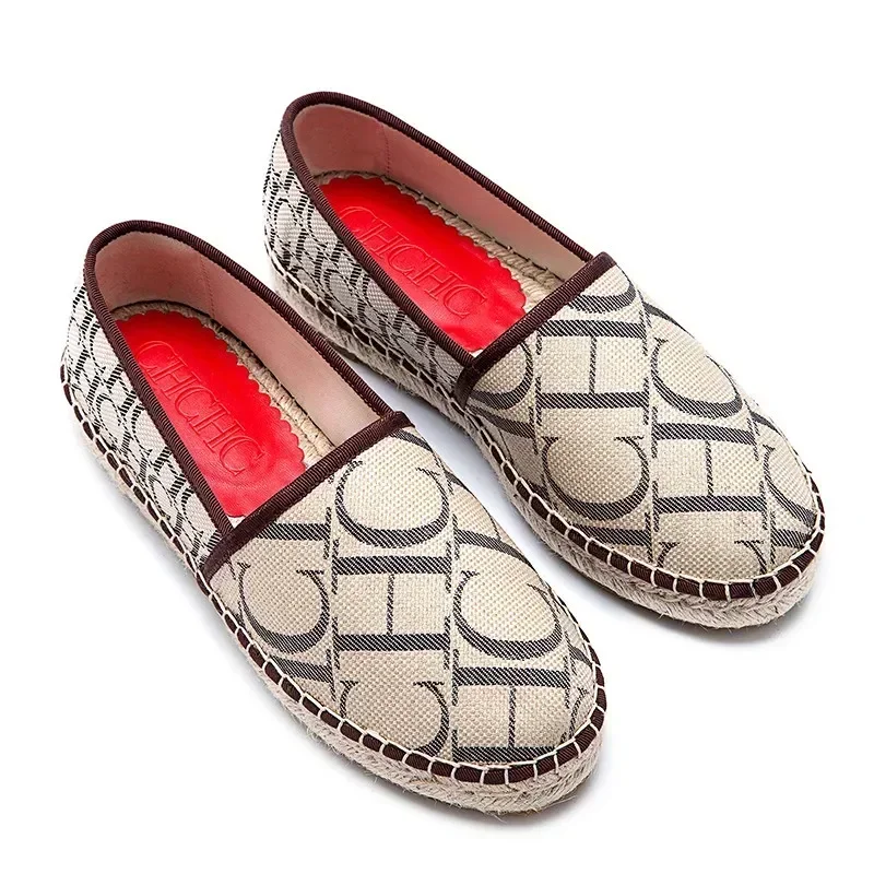 CH Luxury Brand Casual Flat Shoes for Autumn and Winter 2025 New Item With Letter Side Design Women's Fisherman Shoes