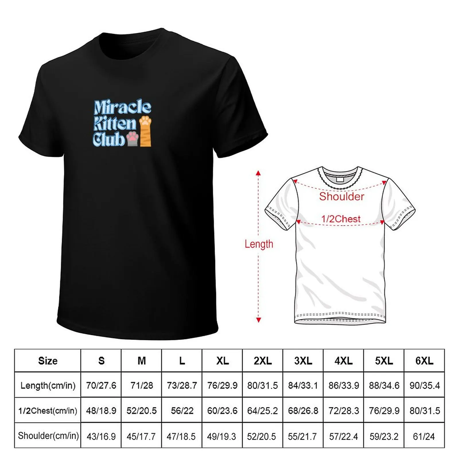 Miracle Kitten Club Logo T-Shirt Lightweight Running Sports T-Shirt