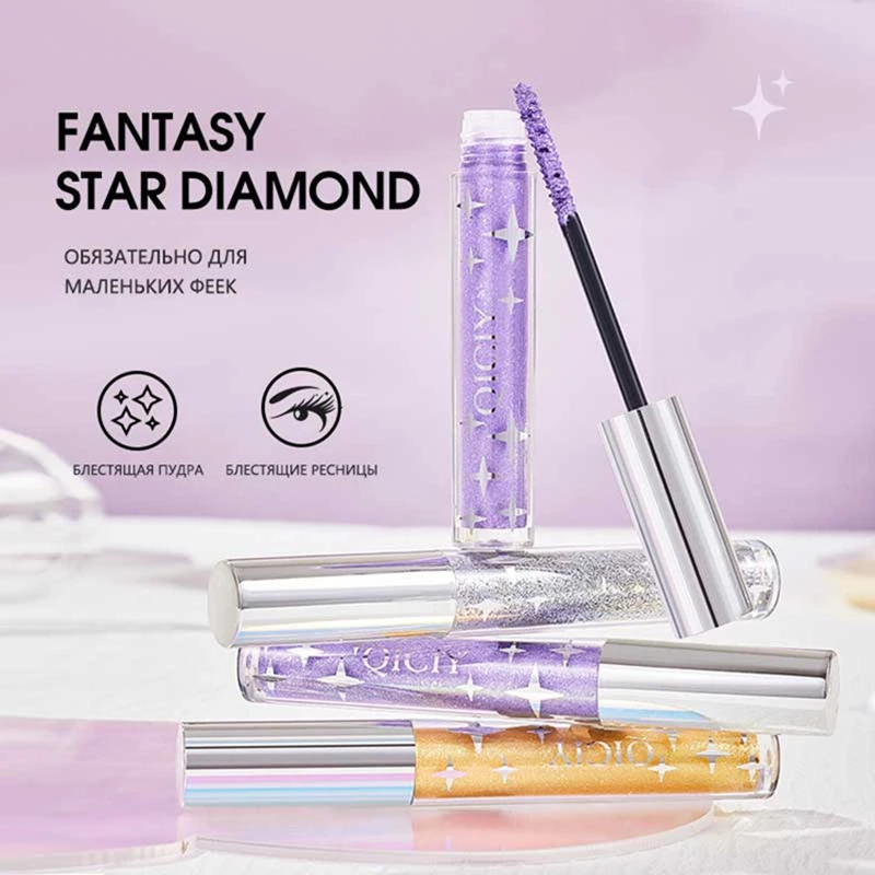 光沢のあるマスカラアイブラック厚くて長いカール防水性と変色しない3色アイブラックアイシャドウイブニングパーティーコスメティック