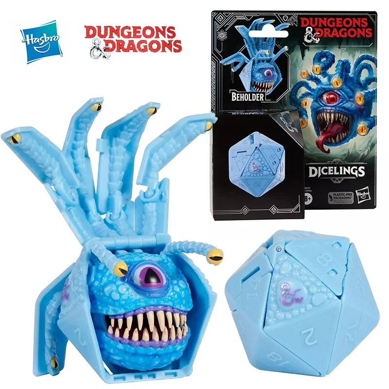 Hasbro Dungeons & Dragons Dicelings Blue Beholder 7 см аниме оригинальная фигурка модель игрушка подарок на день рождения коллекция
