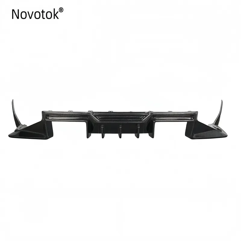 2023+hot Selling Real Dry Carbon Fiber Car Rear Bumper Diffuser Lip For M2 G87 Rear Lip Strap Light Rear Diffuser