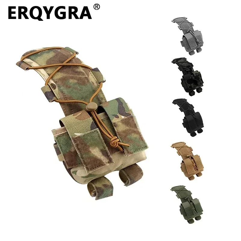 ERQYGRA Tactical Helmet MK2 Battery Pouch CS Wargame Counterweight Pack Airsoft Hunting Accessories Paintball Sports Equipment