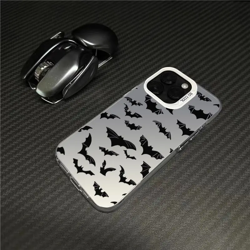 Hot Full Screen Bat Phone Case For iPhone 13 12 Mini 16 15 14 11 Pro Max XR X XS 14 15 7 8 Plus Y2K Anti Fall Back Cover