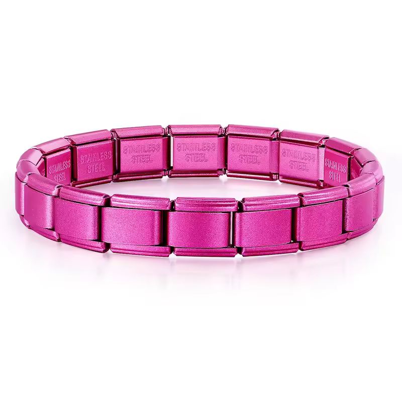 2025 New Men and Women Starry Colors 18 Pieces Italian Charm Fit 9mm Stainless Steel Modular Bracelet Wholesale Jewelry - Image 20