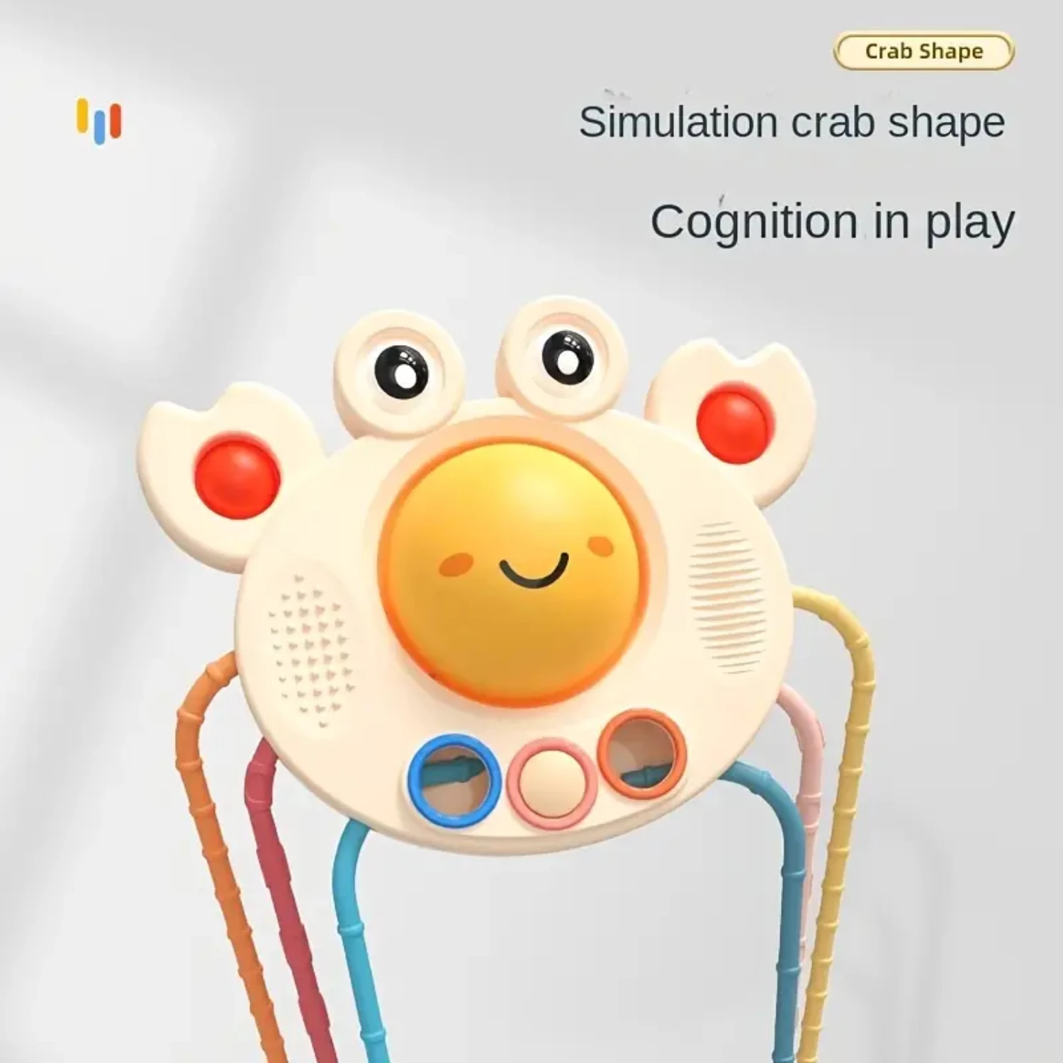 Ideal for babies learning to chew and develop fine motor skills, this perfect, soft, and safe rubber crab baby toy is designed f